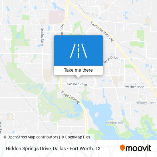 Hidden Springs Drive map