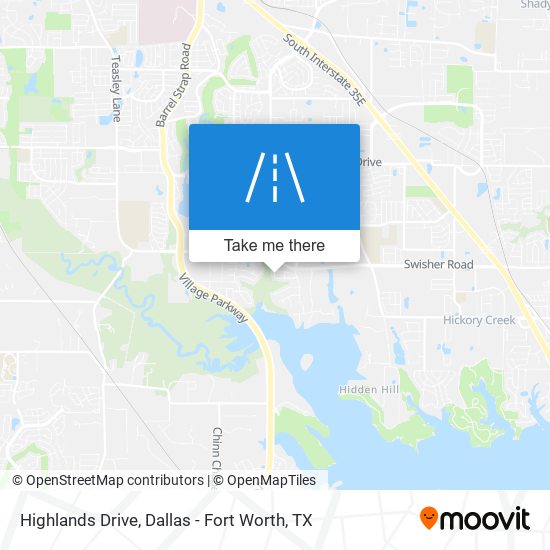 Highlands Drive map