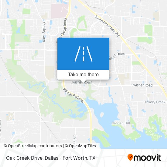 Mapa de Oak Creek Drive