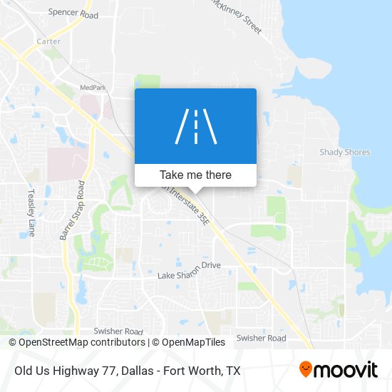 Old Us Highway 77 map