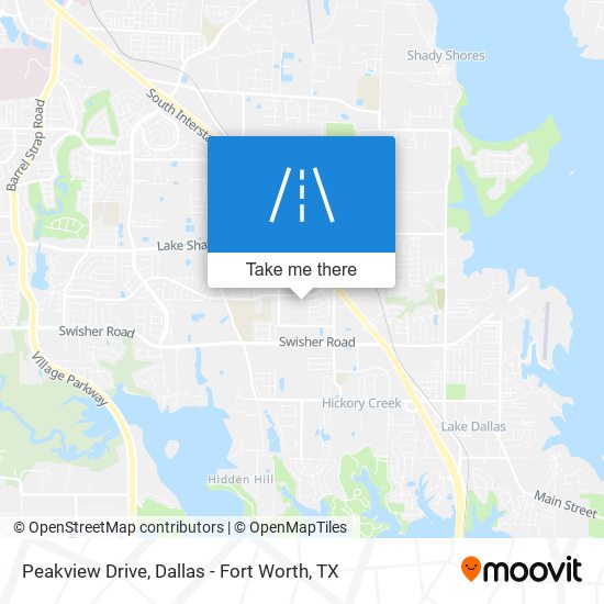 Peakview Drive map