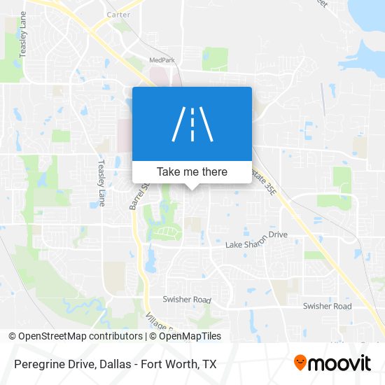 Peregrine Drive map