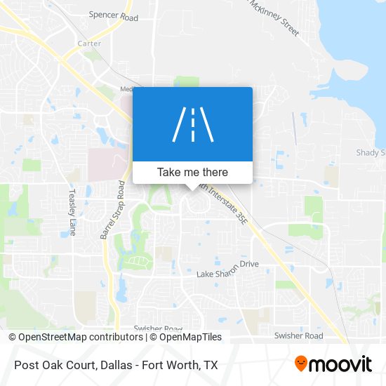 Post Oak Court map