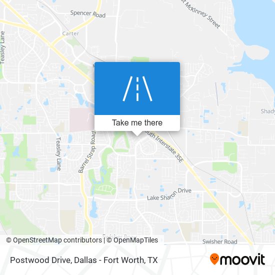 Postwood Drive map