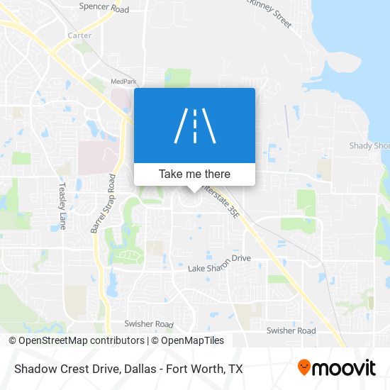 Shadow Crest Drive map