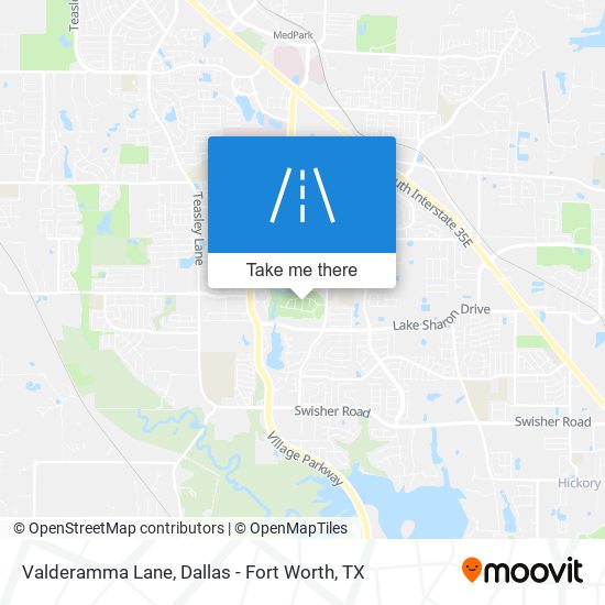 Valderamma Lane map