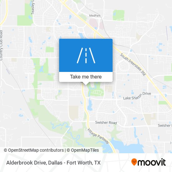 Alderbrook Drive map