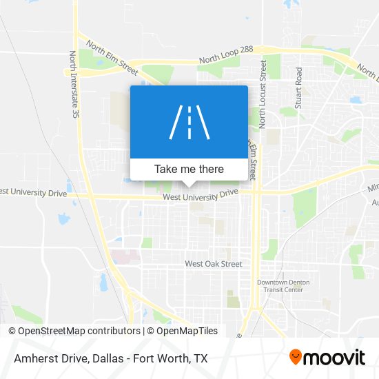 Amherst Drive map