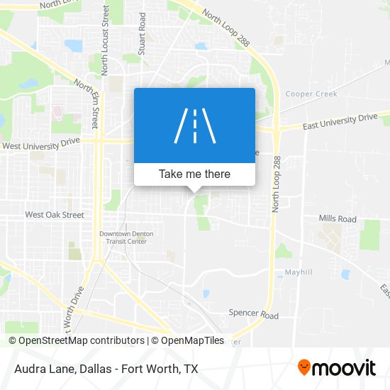 Audra Lane map