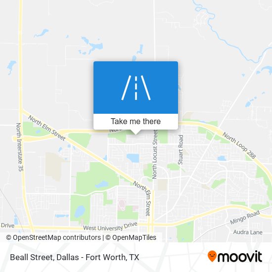 Beall Street map