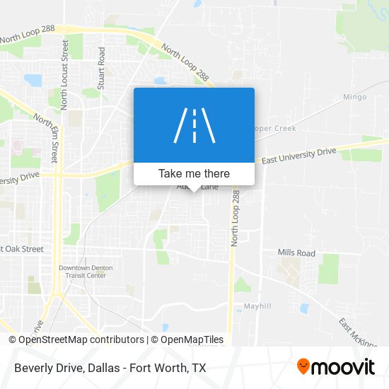 Beverly Drive map
