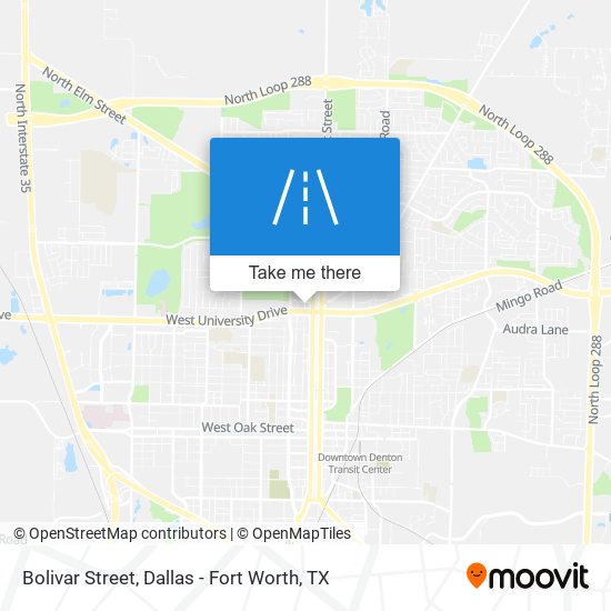 Bolivar Street map