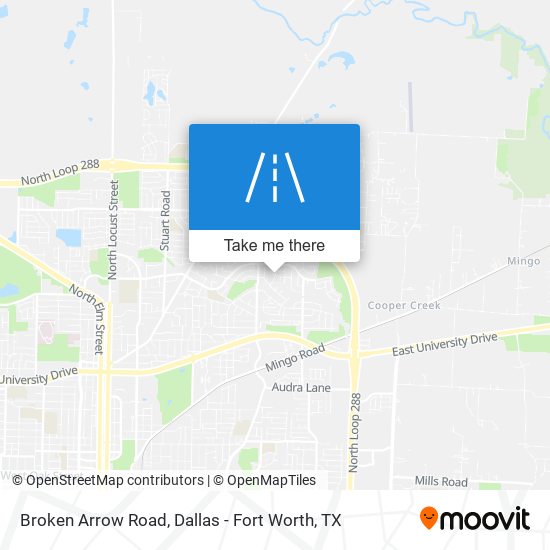 Mapa de Broken Arrow Road