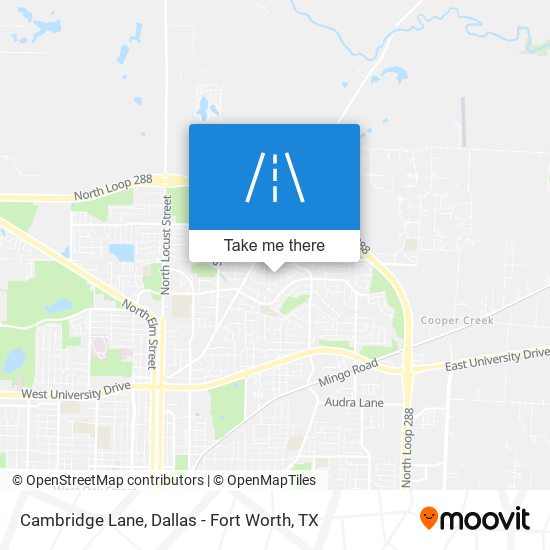 Cambridge Lane map
