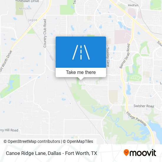Canoe Ridge Lane map