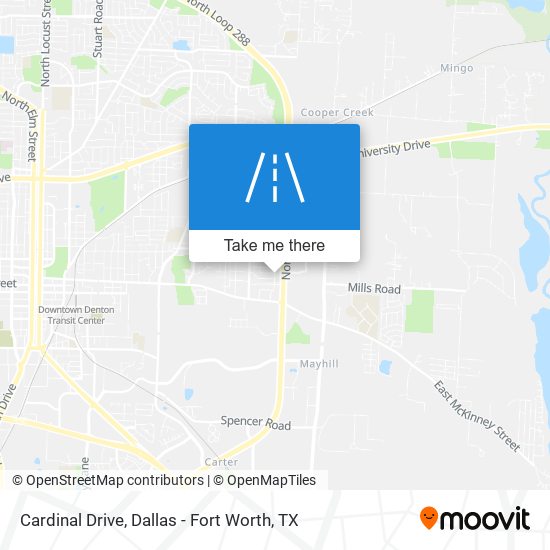 Cardinal Drive map