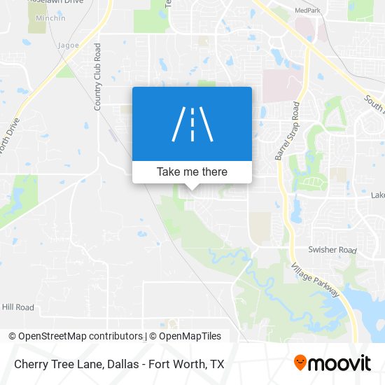 Cherry Tree Lane map