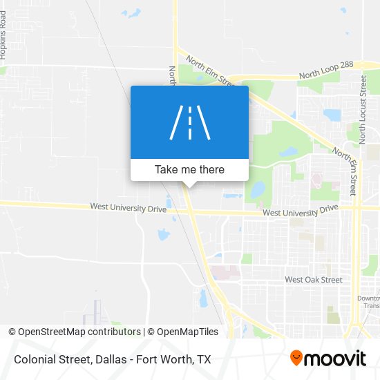 Colonial Street map