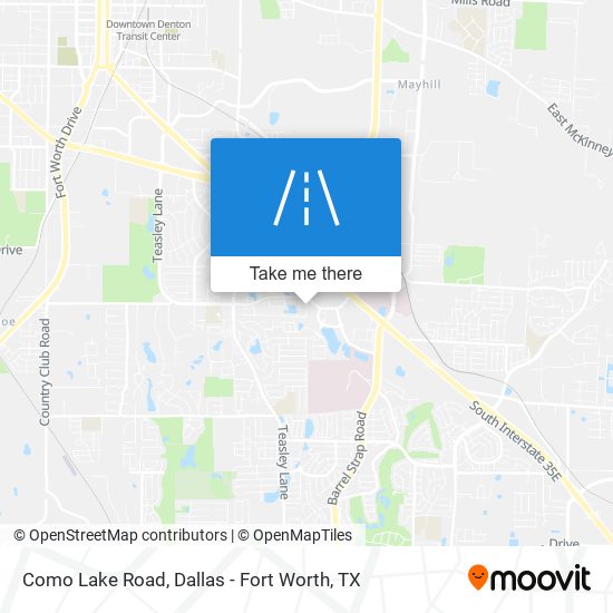 Como Lake Road map