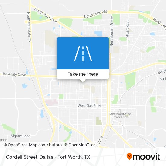 Mapa de Cordell Street