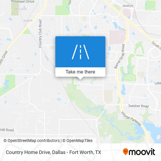 Country Home Drive map
