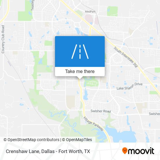 Crenshaw Lane map