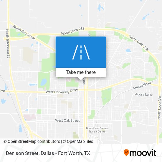 Denison Street map