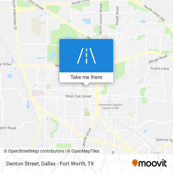 Denton Street map