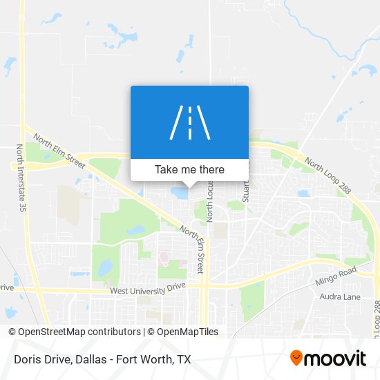 Doris Drive map