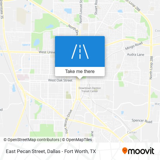 Mapa de East Pecan Street