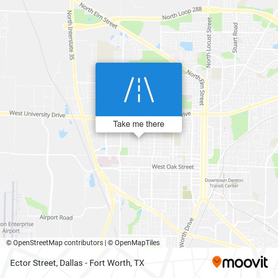 Ector Street map