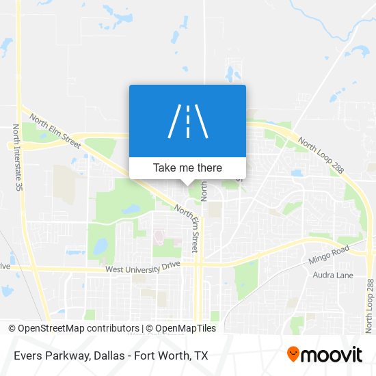 Mapa de Evers Parkway