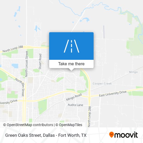 Mapa de Green Oaks Street