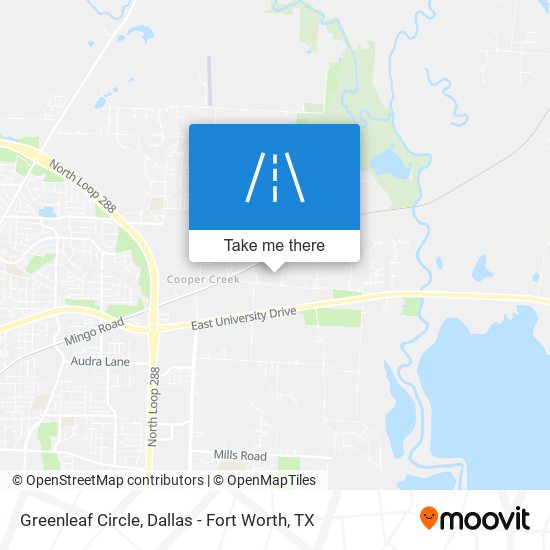 Greenleaf Circle map