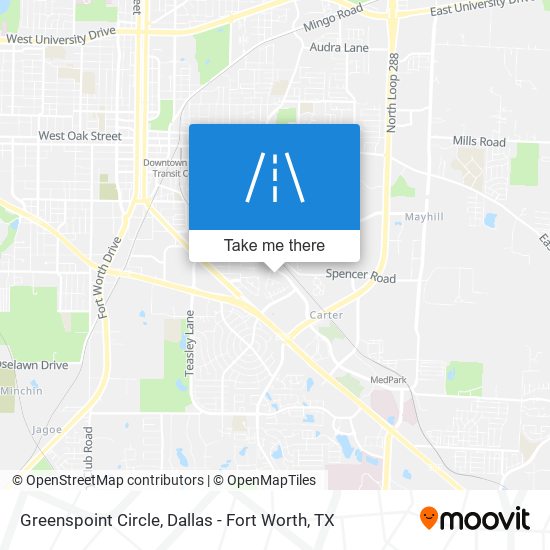 Mapa de Greenspoint Circle