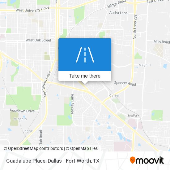 Guadalupe Place map
