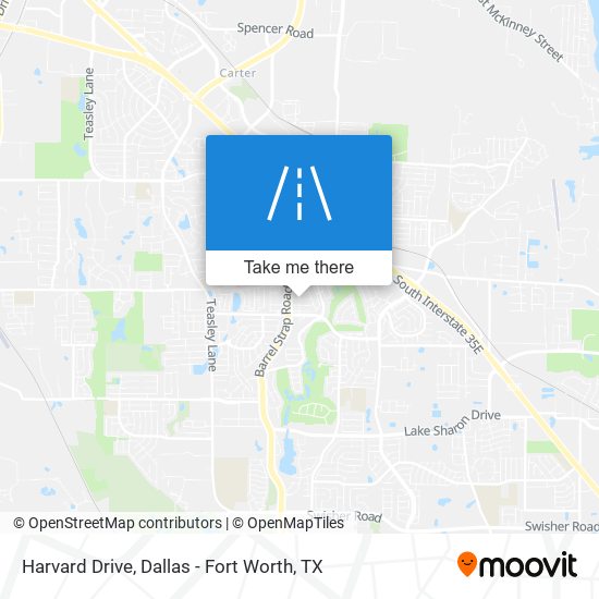 Harvard Drive map