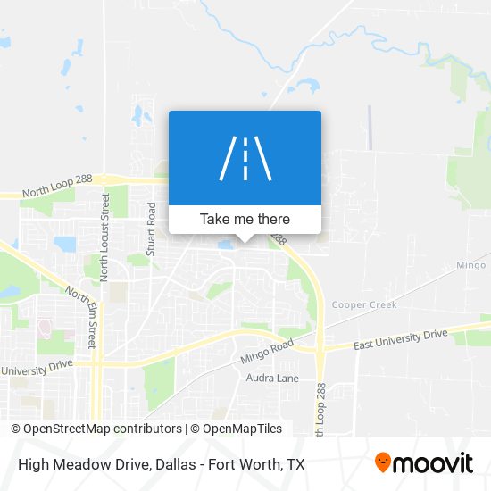High Meadow Drive map