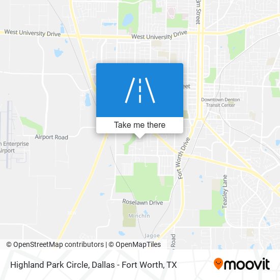 Highland Park Circle map