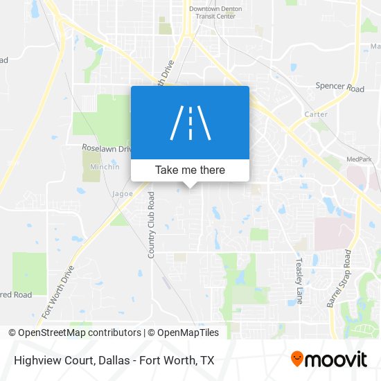 Highview Court map
