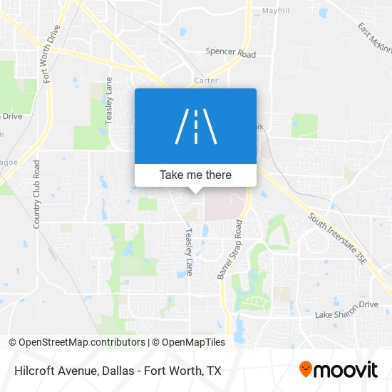 Hilcroft Avenue map
