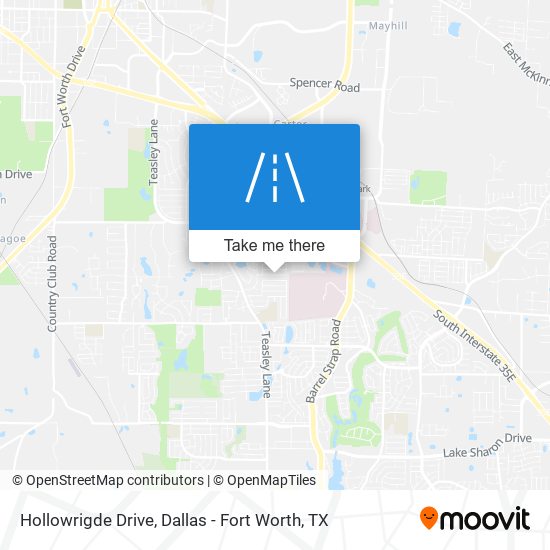 Mapa de Hollowrigde Drive