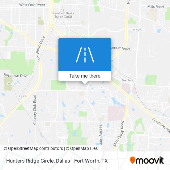 Hunters Ridge Circle map
