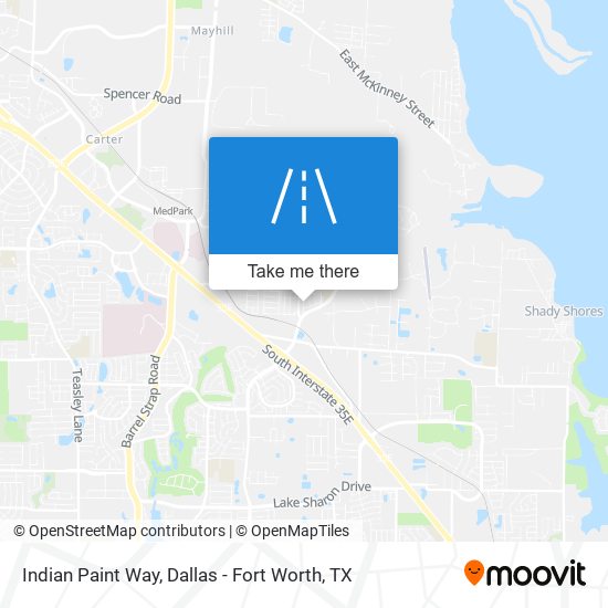 Mapa de Indian Paint Way