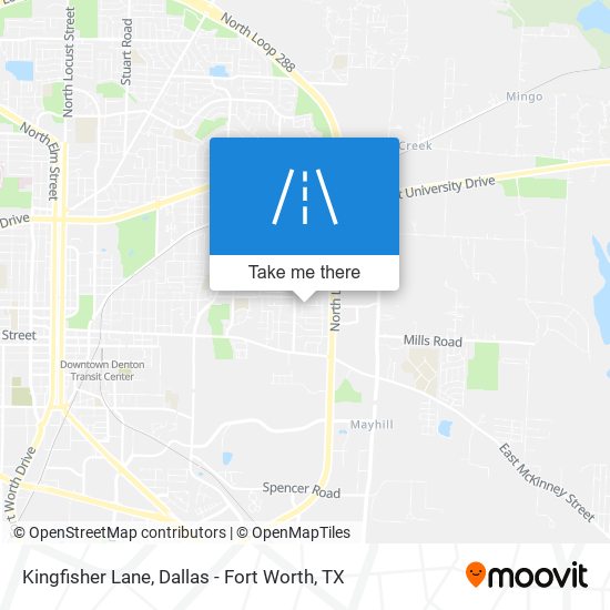 Mapa de Kingfisher Lane