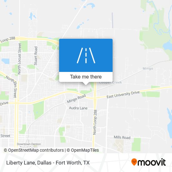 Liberty Lane map