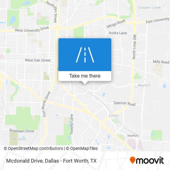 Mcdonald Drive map