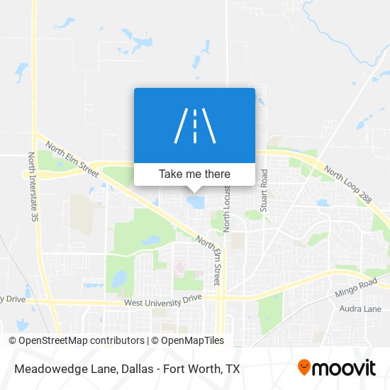 Meadowedge Lane map