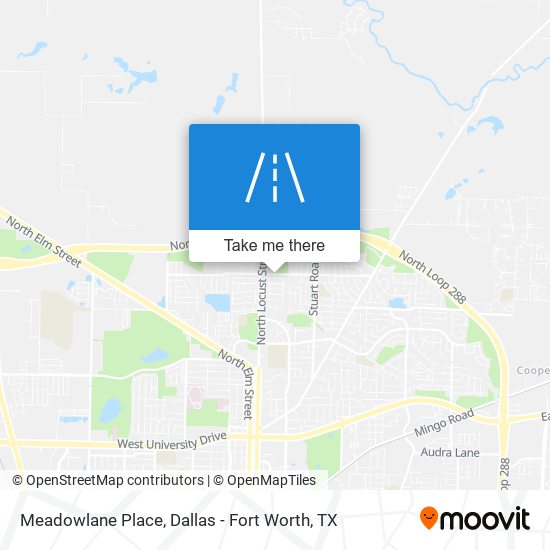 Meadowlane Place map