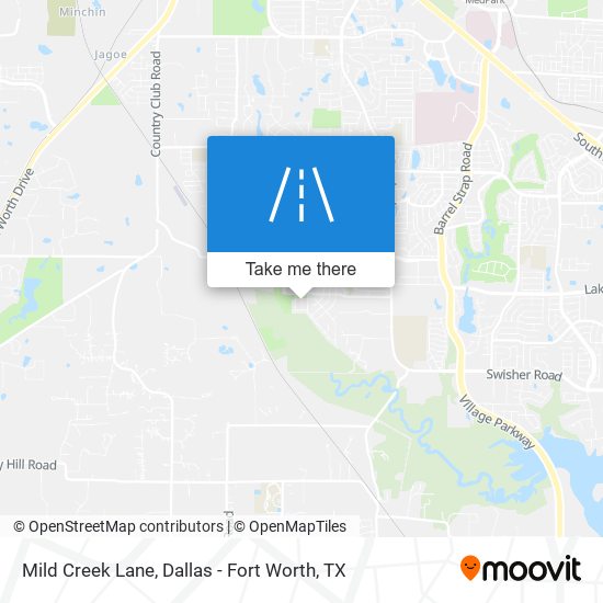 Mild Creek Lane map